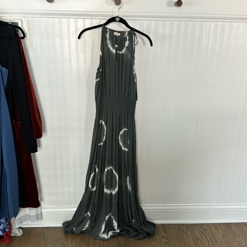 Promesa Boho Hippie Tie Dye Maxi Dress